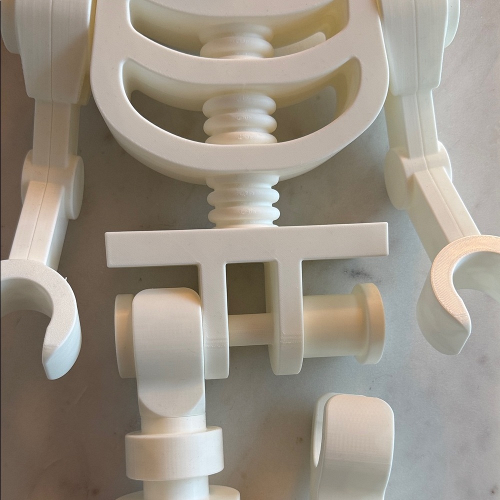 Building Brick Style Giant White Skeleton Minifigure Decor - Picture 9 of 9